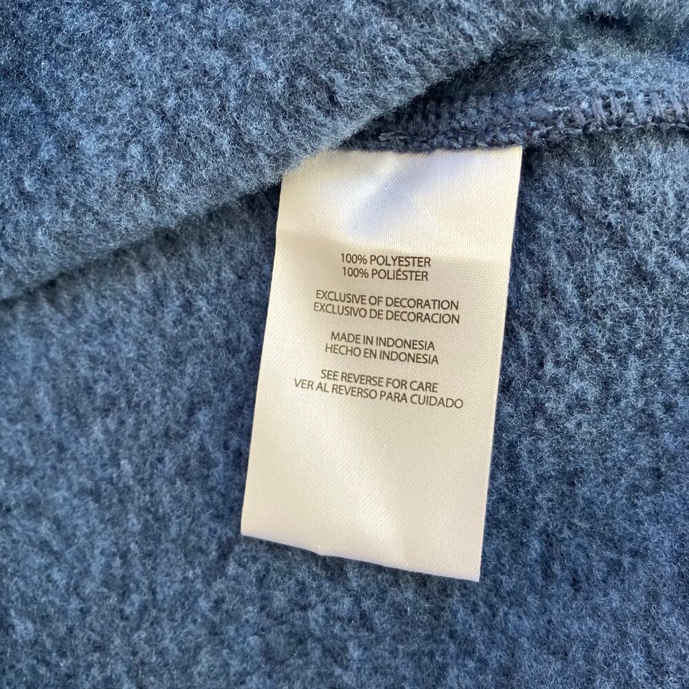 Eddie Bauer Mens Sz L NWT Radiator Sweater Fleece 1/4 Shady Blue Heathered Blue - Picture 12 of 15